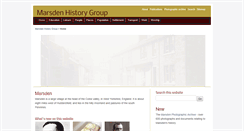 Desktop Screenshot of marsdenhistory.co.uk